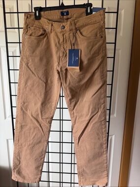 Gant Men's Regular Moleskin Straight-Leg Jeans in Warm Khaki